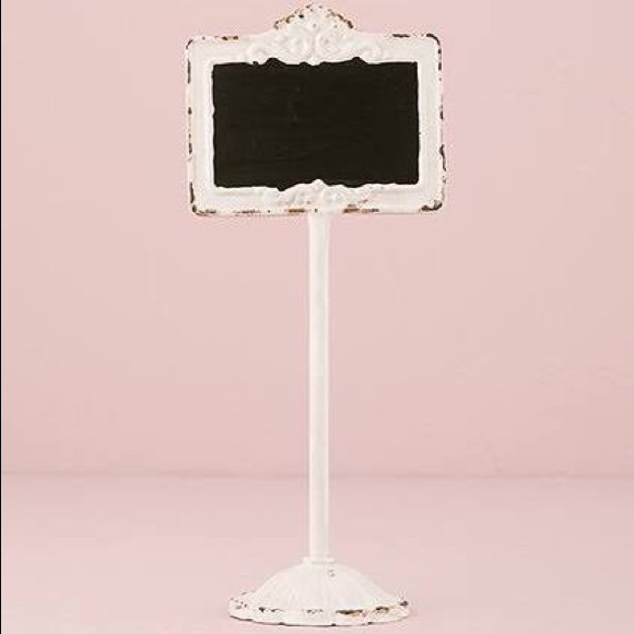 SET OF 3 ivory metal chalkboards - Picture 2 of 3